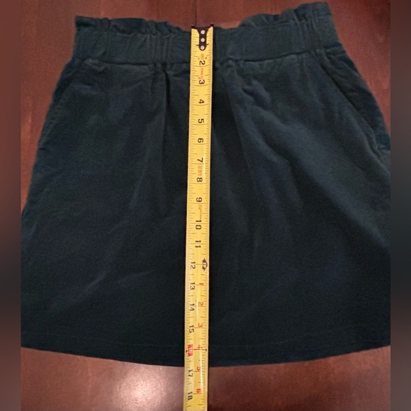 Copper Key Green Velvut Mini Skirt - Picture 6 of 6